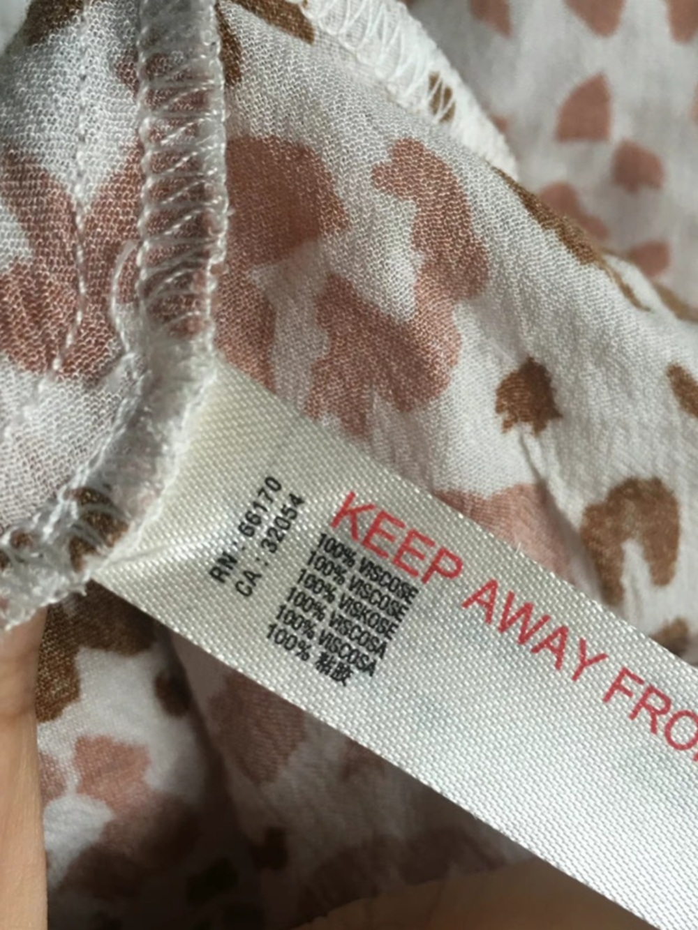 Free People Camisole with Blush Pink and Brown Leopard Print - Picture 3 of 5